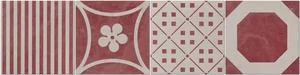 Декоративный элемент ABK Dec. Combi 4 Beige Rosso Rett. DKR01262 30x30 матовый