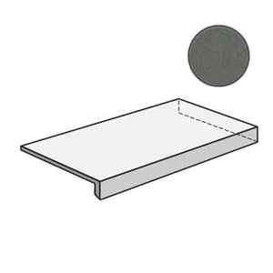 Ступень Mutina Dechirer Angolare corner tile DX Piombo PUDN113 33x120 матовая