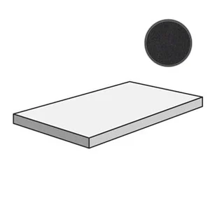 Ступень Mutina Dechirer Angolare corner tile SX Nero PUDN119 33x120 матовая