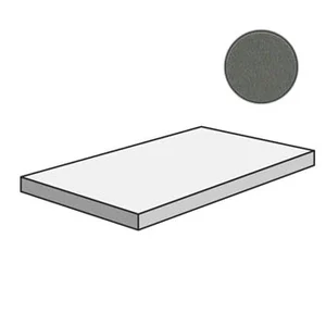 Ступень Mutina Dechirer Angolare corner tile SX Piombo PUDN118 33x120 матовая