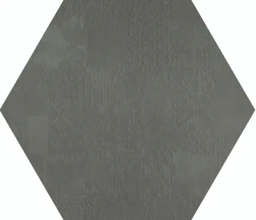 Керамогранит Mutina Dechirer Decor esagona Piombo PUDD33 120x120 матовый