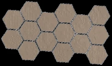 Мозаика Mutina Dechirer Mosaico random decor Ecru PUDD45 22x45 матовая