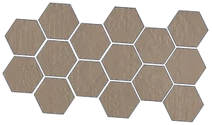 Мозаика Mutina Dechirer Mosaico random decor Ecru PUDD45 22x45 матовая