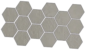 Мозаика Mutina Dechirer Mosaico random decor Grigio PUDD42 22x45 матовая