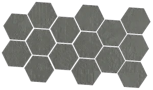 Мозаика Mutina Dechirer Mosaico random decor Piombo PUDD43 22x45 матовая