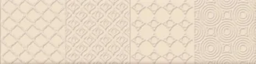Декоративный элемент Dual Gres Decor Dolce Cream 7,3x30 глянцевый