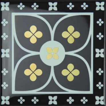 Декоративный элемент Monopole Decor Etna Gold C 15x15 глянцевый