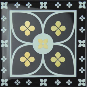 Декоративный элемент Monopole Decor Etna Gold C 15x15 глянцевый