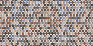 Декоративный элемент Azulev Decor Hexatile Multicolor 30x60 матовый