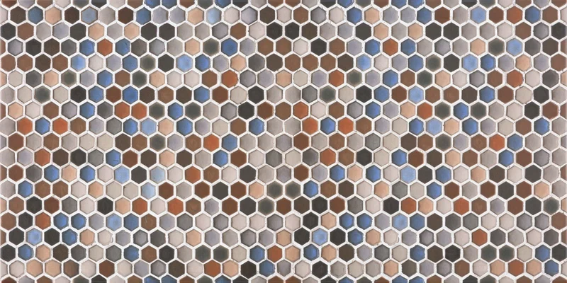 Декоративный элемент Azulev Decor Hexatile Multicolor 30x60 матовый