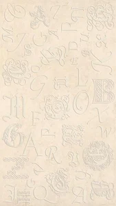 Декоративный элемент Aleluia Decor Monograms Beige Brilho 32,7x58,6 глянцевый