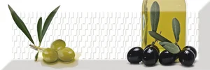 Декоративный элемент Absolut Keramika Decor Olives 04 A 10x30 глянцевый
