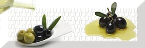 Декоративный элемент Absolut Keramika Decor Olives 04 C 10x30 глянцевый