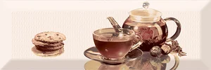 Декоративный элемент Absolut Keramika Decor Tea 01 B 10x30 глянцевый