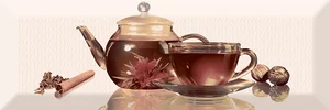 Декоративный элемент Absolut Keramika Decor Tea 01 C 10x30 глянцевый
