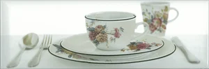 Декоративный элемент Absolut Keramika Decor Tea 03 White B 10x30 глянцевый
