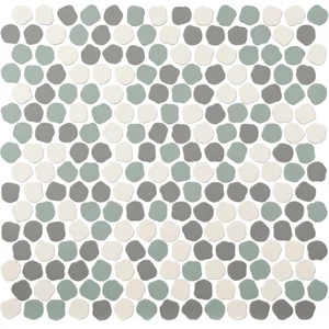 Мозаика Decoratori Bassanesi Bonbon BONBONMIXD Mix D White Ardesia Aquamarine 30,5x30,5 матовая