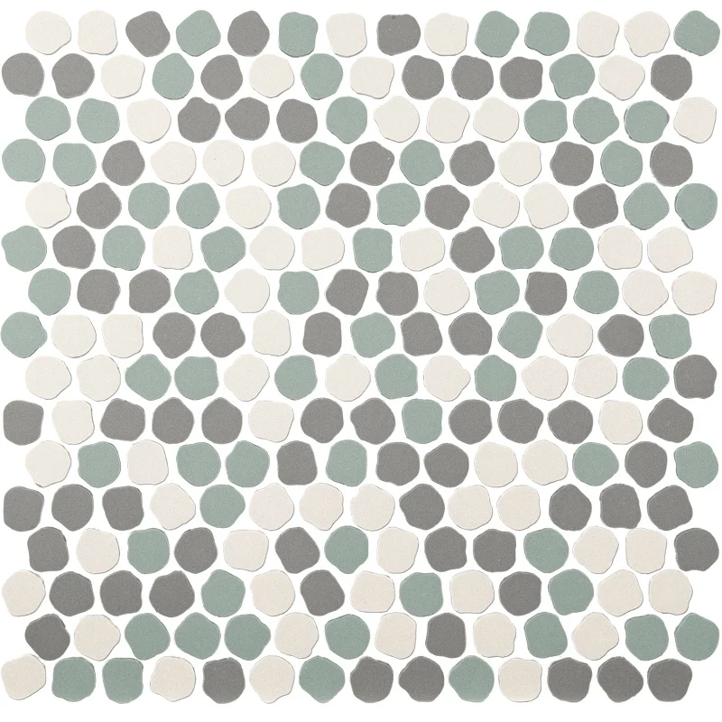 Мозаика Decoratori Bassanesi Bonbon BONBONMIXD Mix D White Ardesia Aquamarine 30,5x30,5 матовая