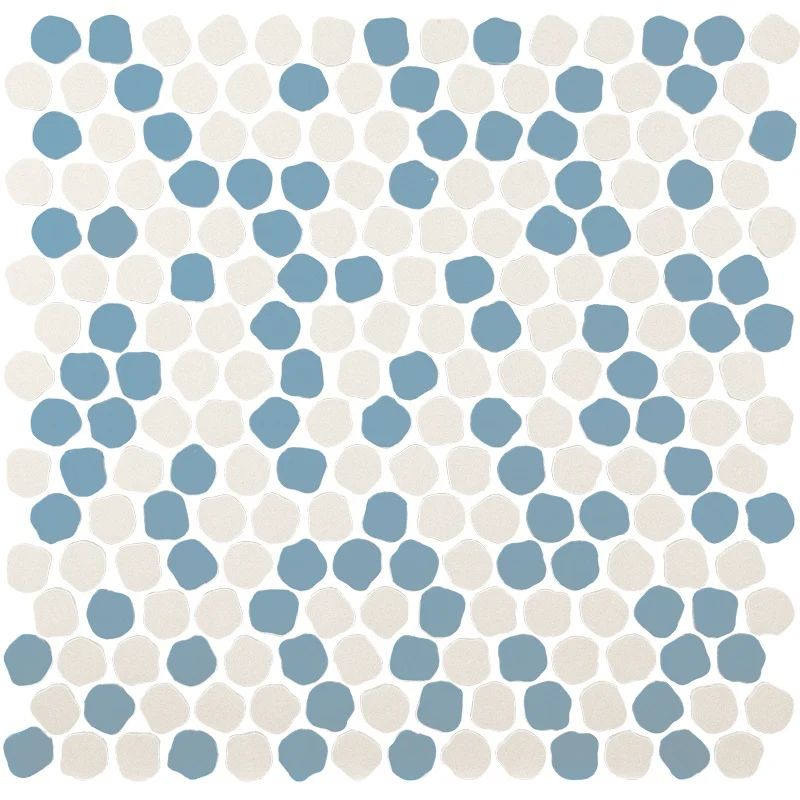 Мозаика Decoratori Bassanesi Bonbon BONBONMIXG Mix G White Skyblue 30,5x30,5 матовая