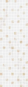 Kerama Marazzi Декор Астория белый мозаичный MM12112 25x75 глянцевый