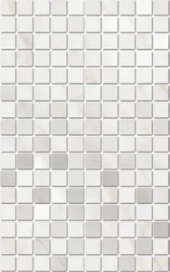 Мозаика Kerama Marazzi Декор Гран Пале белый мозаичный MM6359 25x40 глянцевая