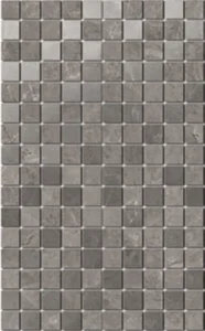 Мозаика Kerama Marazzi Декор Гран Пале серый мозаичный MM6361 25x40 глянцевая