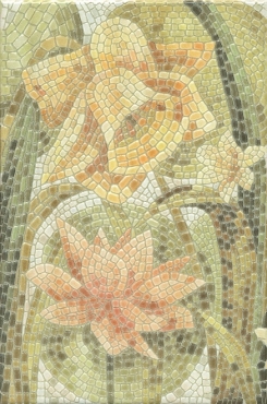 Декоративный элемент Kerama Marazzi Декор Летний сад Лилии HGD/A145/880L 20x30 глянцевый