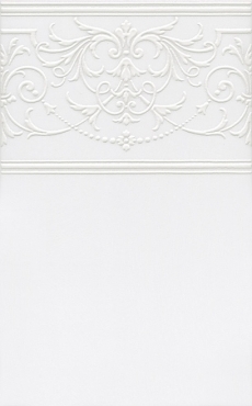 Декоративный элемент Kerama Marazzi Декор Петергоф белый STG/A561/6304 25x40 матовый