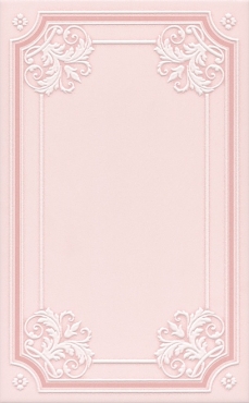 Декоративный элемент Kerama Marazzi Декор Петергоф розовый STG/C560/6306 25x40 матовый
