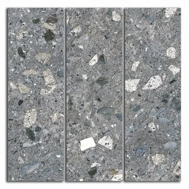 Kerama Marazzi Декор Терраццо серый темный мозаичный SG184/004 14,7x14,7 матовый