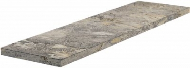 Ступень Del Conca Hme 5 Invisible Gray Gradone Ang. Rett. (L-Sx) G3ME05RGS12 33x120 матовая