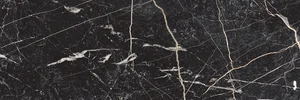 Плитка Delacora WT15BHM99R Богема черный / Bohema Black 24,6x74 глянцевая