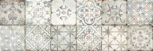 Плитка Delacora WT93LCA55 Майолика разноцветный / Maiolica Color 30x90 глянцевая