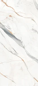 Спеченный камень Delfone DC6M85BR2 Apuan Sculpture White Apuan Marble Gold 120x270 сатинированный