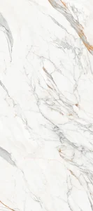 Спеченный камень Delfone DC6M85BR3 Apuan Sculpture White Apuan Marble Gold 120x270 сатинированный