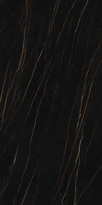 Спеченный камень Delfone DB6M27BС Slateblue Gold Line Black 160x320 матовый