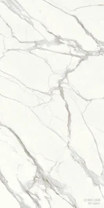 Спеченный камень Delfone D1632DG2100N Snow White White Vein Marble 160x320 структурированный
