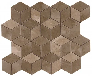 Мозаика Marca Corona Delux Bronze Tessere Rombi 26x28 глянцевая