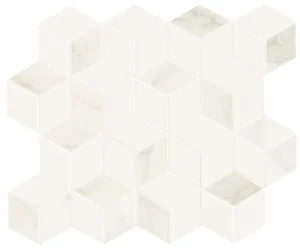 Мозаика Marca Corona Delux White Tessere Rombi 26x28 глянцевая