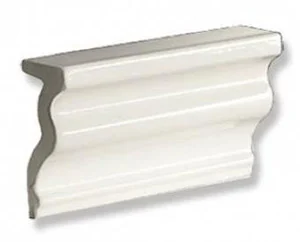 Бордюр Tonalite Diamante Bordo Bianco 8x15 глянцевый