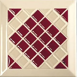 Декоративный элемент Tonalite Diamante Kyoto Bordeaux 15x15 глянцевый