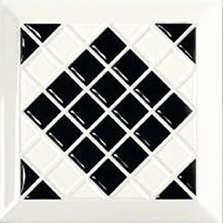 Декоративный элемент Tonalite Diamante Kyoto Nero 15x15 глянцевый