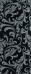 Декоративный элемент Roberto Cavalli Diva Dec. Damasco Nero Firma 553671 32x75 матовый