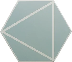 Керамогранит DNA Fancy Lines Blue 127016 20x23 матовый
