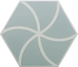 Керамогранит DNA Fancy Waves Blue 127009 20x23 матовый