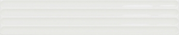 Плитка DNA Plinto In White Gloss 10,7x54,2 глянцевая