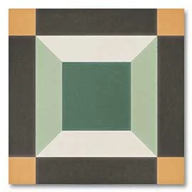 Керамогранит DNA Sync Cube Green 150x150 матовый