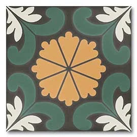 Керамогранит DNA Sync Flower Green 150x150 матовый