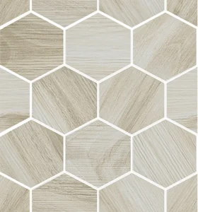 Мозаика Dom All Wood Abete Esagona Mix 35x37,5 матовая
