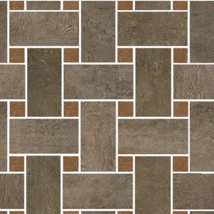 Мозаика Dom Approach Brown Mix Intreccio Toz Red 33,3x33,3 матовая
